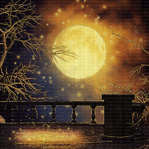 Moon Glitter Background - 無料のアニメーション GIF