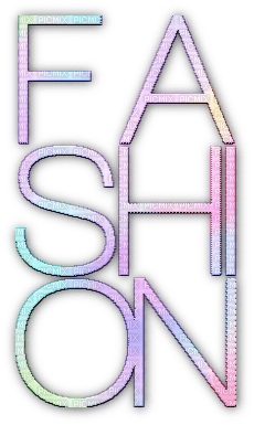 soave text fashion rainbow pastel - PNG gratuit