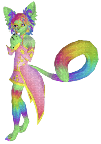 Rainbow Catboy - PNG gratuit