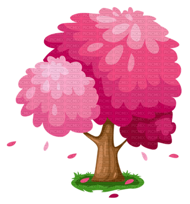 Kaz_Creations Pink Tree - 免费PNG