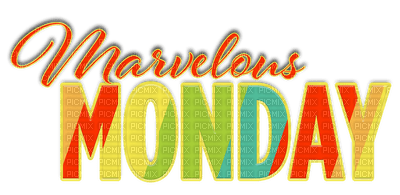 Kaz_Creations Logo Text Marvelous Monday - PNG gratuit