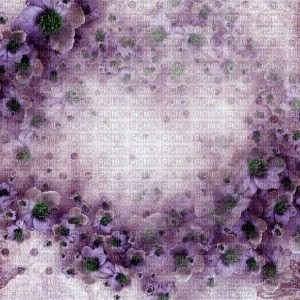 purple flowers background - png ฟรี