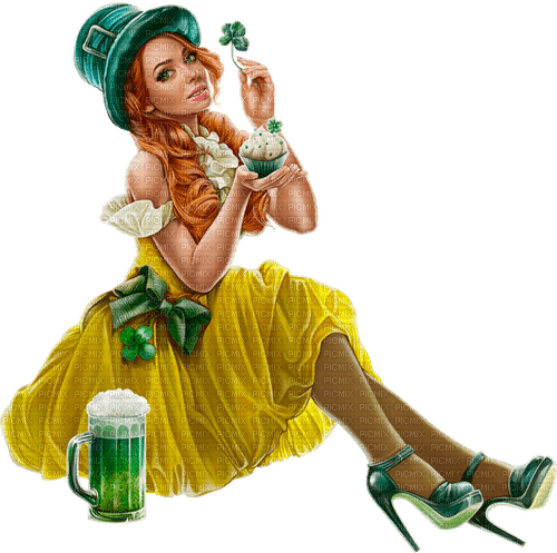 st.Patrick woman by nataliplus - png grátis