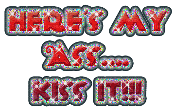 Kiss ass - GIF animasi gratis