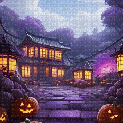 Purple Halloween Background - ingyenes png