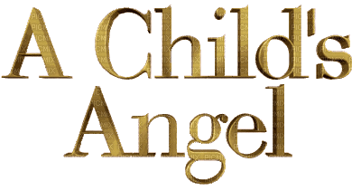 A CHILDS ANGEL TEXT GOLD - GIF animasi gratis