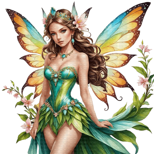 springtimes spring fairy girl woman fantasy - png ฟรี