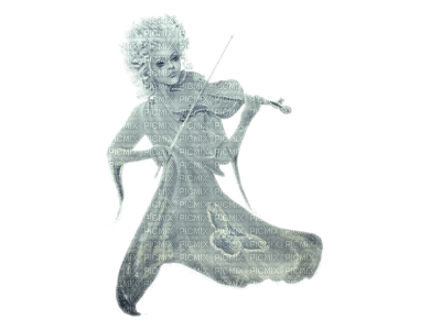 woman with violin bp - ilmainen png
