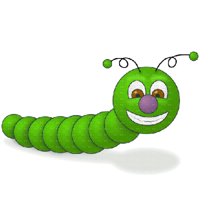 Kaz_Creations Cute Cartoon Caterpillar - png gratis