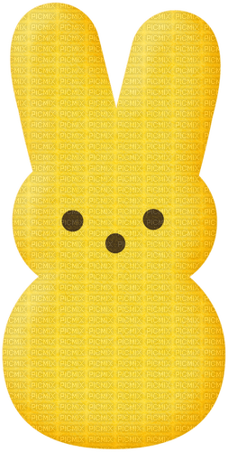 Peep.Candy.Rabbit.Easter.Yellow - PNG gratuit