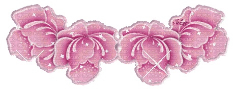 pink roses wreath tube glitter - GIF animasi gratis