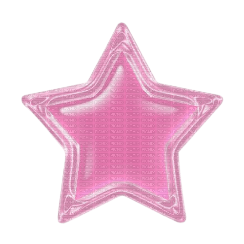 jelly y2k pink star - darmowe png