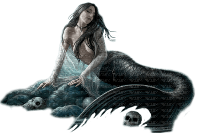 gothic mermaid by nataliplus - δωρεάν png