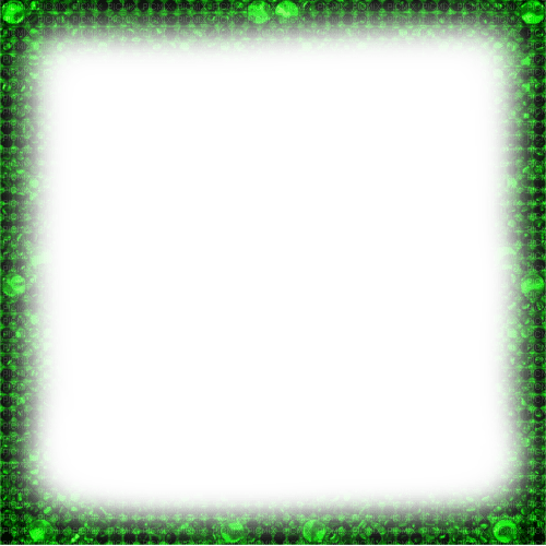 Glitter.Frame.Green.Black - KittyKatLuv65 - PNG gratuit