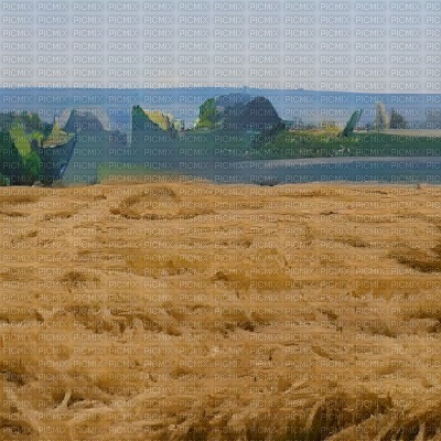 Straw Field Background - darmowe png