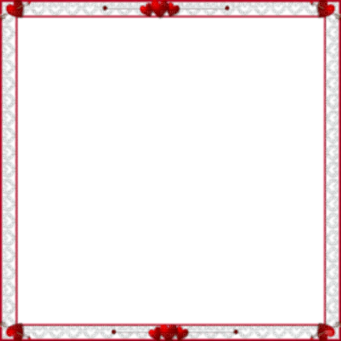 red heart frame - PNG gratuit