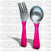 Fork and spoon utensils animated - Gratis animeret GIF