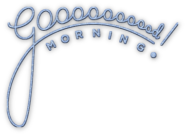soave text good morning blue - δωρεάν png