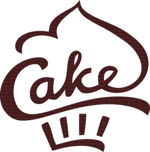 cake text logo Bb2 - gratis png