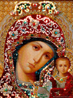 Y.A.M._Kazan icon of the mother Of God - GIF animé gratuit