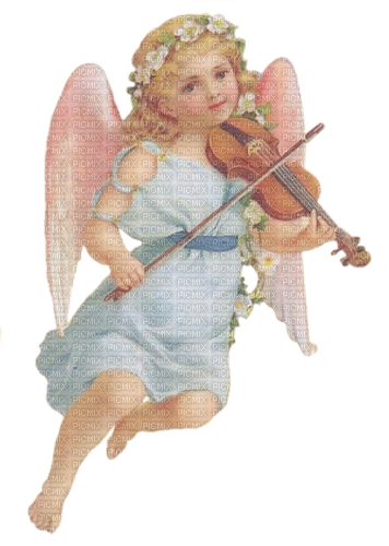 angel with violin - png ฟรี