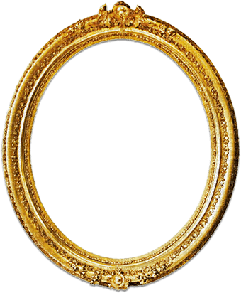 soave frame vintage oval  deco gold - gratis png
