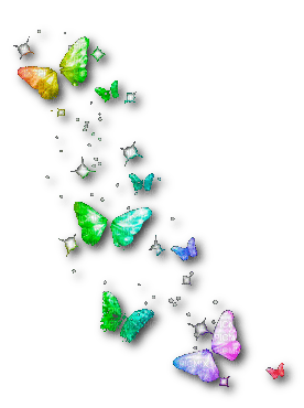 rainbow butterflies scrap - фрее пнг