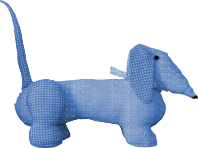 Kaz_Creations  Deco Baby Blue Soft Toy Dog - PNG gratuit