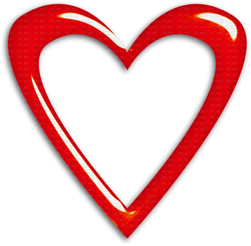 Heart.Frame.Glossy.Red - δωρεάν png