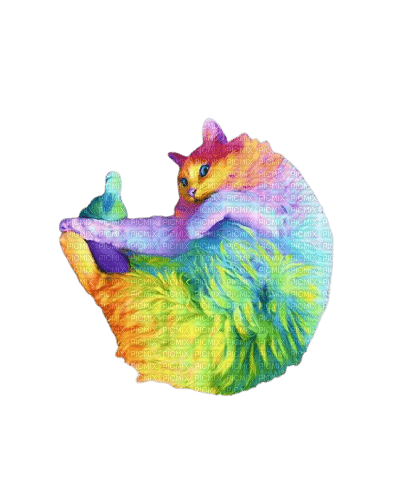 RAINBOW CAT ●[-Poyita-]● - png ฟรี