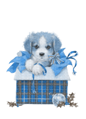 kikkapink dog vintage christmas - ilmainen png