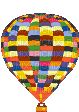 lu montgolfiere - GIF animado grátis