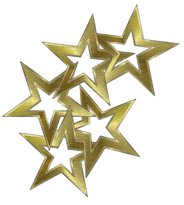 christmas noel stars gold etoiles - PNG gratuit