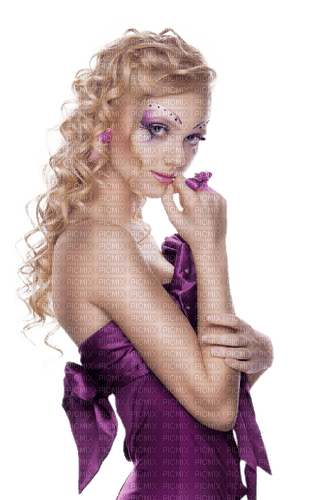femme violette - zadarmo png