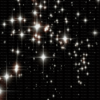 white stars on black bg gif - Free animated GIF