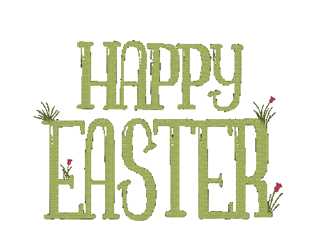 Happy Easter.Text.green.gif.Victoriabea - Бесплатный анимированный гифка