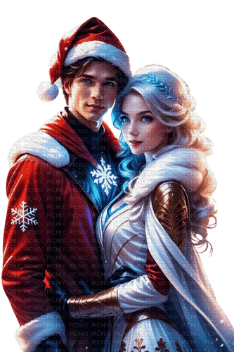 loly33 couple noël - δωρεάν png