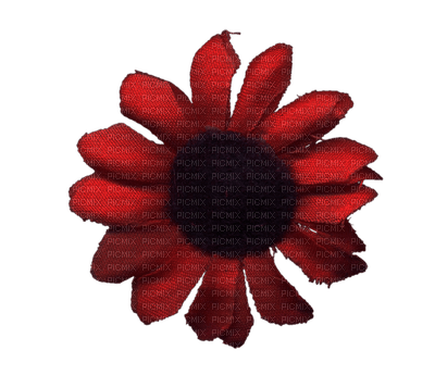 Kaz_Creations Red Scrap Deco Flower - png gratis