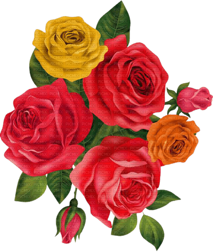 vintage roses - 免费PNG