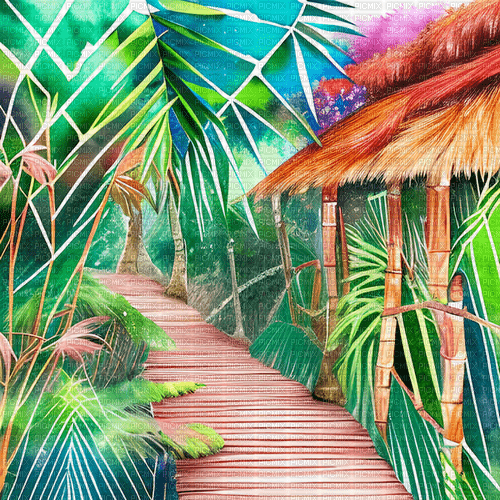 sm3 tropical green image landscape summer - PNG gratuit