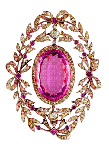 1 Pink Brooch - By StormGalaxy05 - Free PNG