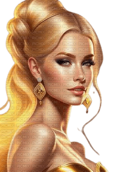 gold woman - ücretsiz png