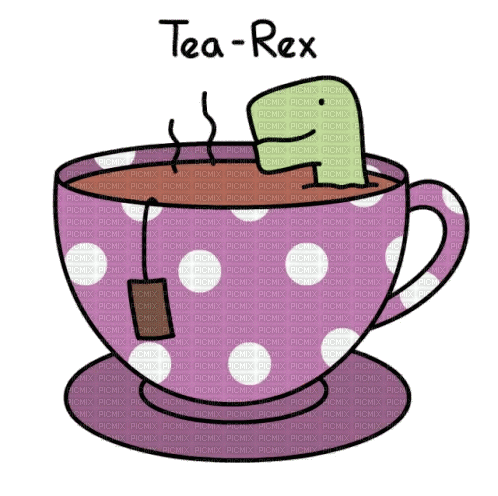 tea rex - Бесплатный анимированный гифка