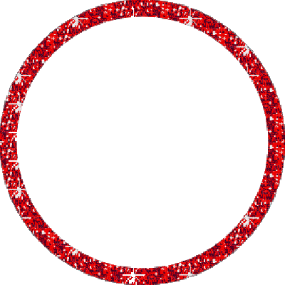 cadre frame circle sparkles red gif - Gratis animeret GIF
