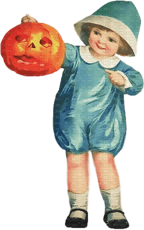 soave children  boy vintage halloween pumpkin - ingyenes png