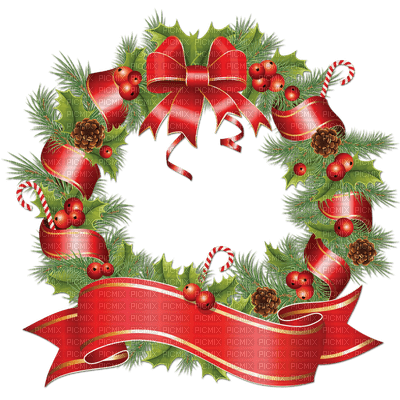 Kaz_Creations Christmas Deco Wreath - 免费PNG