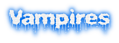 Y.A.M._Gothic Vampires text blue - Free PNG