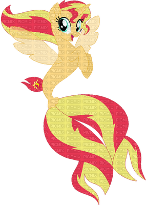 Sunset Shimmer seapony - kostenlos png