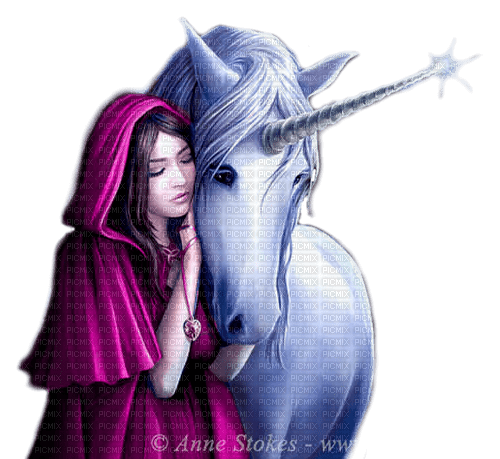 fantasy woman and unicorn nataliplus - фрее пнг