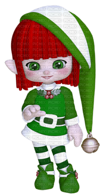 Kaz_Creations Dolls Cookie Elfs Green Christmas - besplatni png